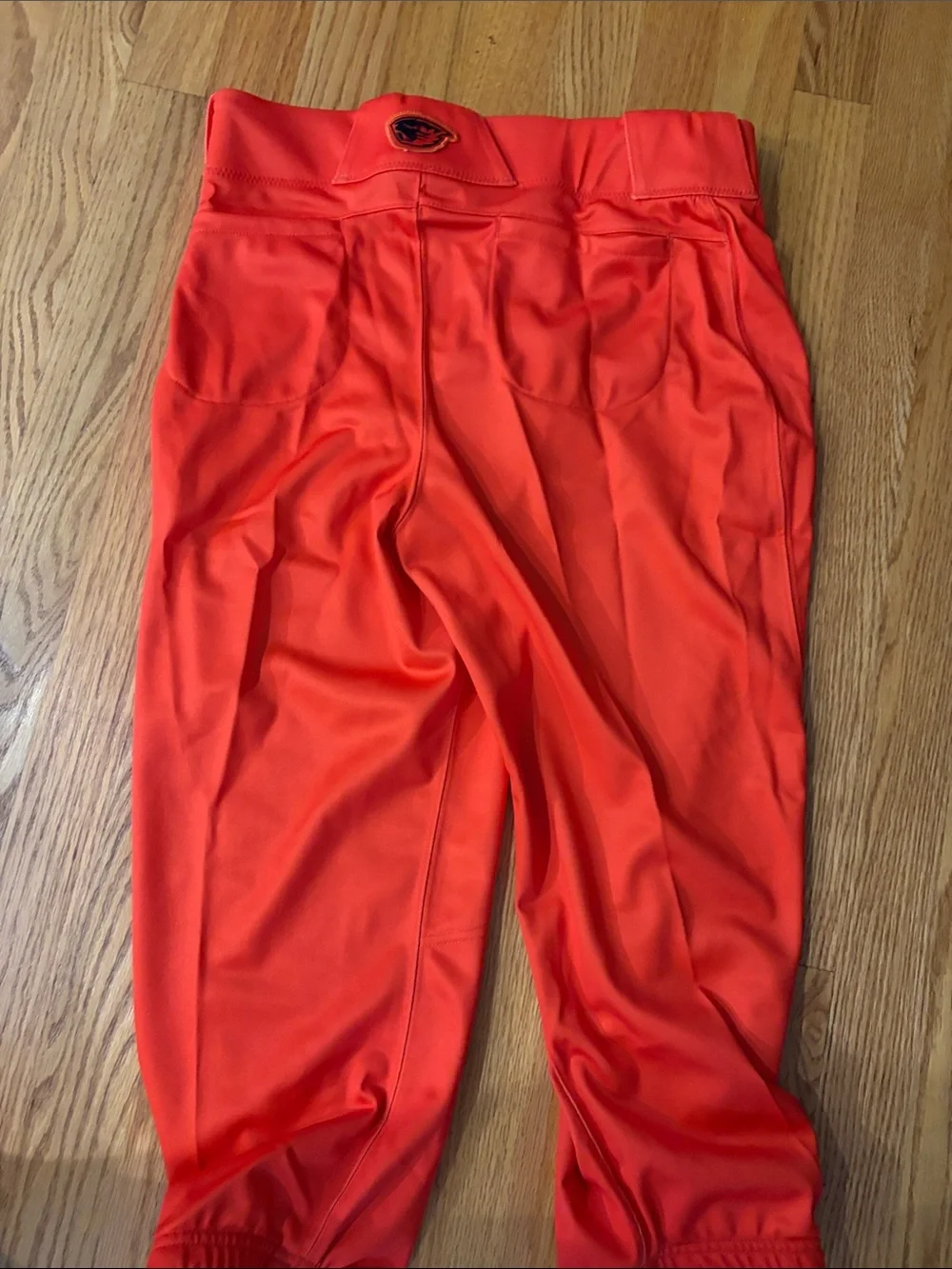 Nike Orange Athletic softball pants with Swoosh